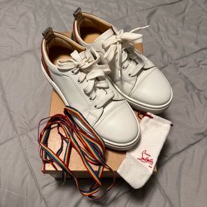 🛑 SOLD 🛑 Christian Louboutin ARKENSPEED Rainbow Leather Low Top Sneakers